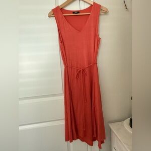 NWOT!! Simply Vera Vera Wang Orange Tie Front Maxi Sundress